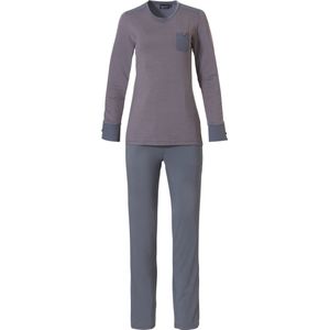 Rood grijs gestreepte pyjama - Grijs - Maat - 36