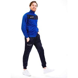 Luxe Trainingspak Uniseks voor Volwassenen in Lichtblauw/Blauw - Maat S