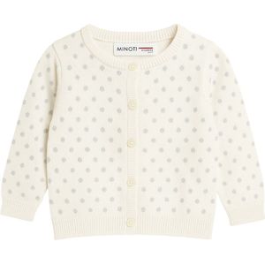 Minoti - Baby Vestje - 100% katoen - Silver Dots - 9 mnd