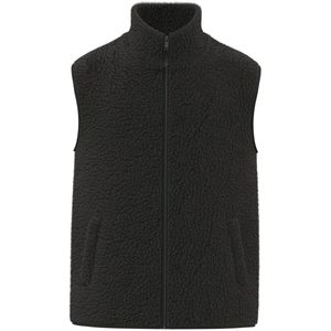 Spasso Mouwloos sherpa herenjasje SP603 - Black - L