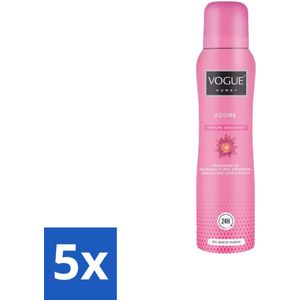 Vogue Women - Adore - Parfum Deodorant - 150 ml - Bulkverpakking - 5 stuks