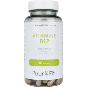 Vitamine B12 1000mcg | vegan | 90 capsules | Puur & Fit