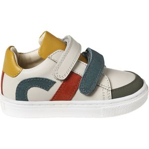 Vertbaudet - Leren Babysneakers - Veelkleurig - Klittenband - Antislip Buitenzool