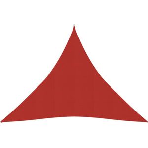 vidaXL - Zonnezeil - 160 - g/m² - 4x4x4 - m - HDPE - rood