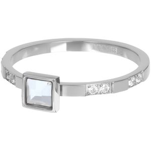 iXXXi jewelry vulring Expression Square zilverkleurig maat 19 (gewone ringmaat 21)