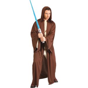 Rubies - Star Wars Kostuum - Jedi Mantel Met Capuchon Kostuum - Bruin, Wit / Beige - Maat 56-58 - Carnavalskleding - Verkleedkleding