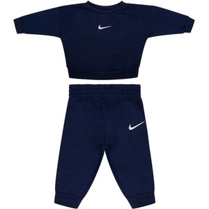 Nike - NKN Essential Fleece Crew Set - Joggingpak - Midnight Navy - 2-delig