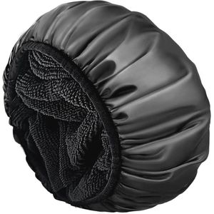 Dames Douchemutsen - Herbruikbare Satijnen Badmuts voor Lang Haar - Extra Groot en Waterdicht