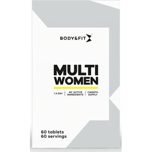 Body & Fit Multi Women - Multivitamine Vrouw - Voedingssupplement voor Vrouwen - 60 stuks (Verpakking 2 maanden)