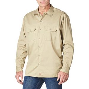 Flex Twill Werkshirt voor Heren met Lange Mouwen