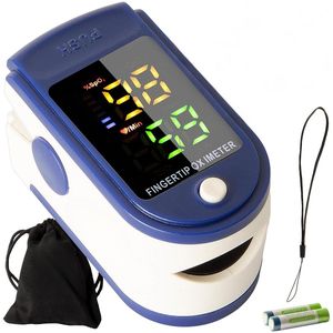 MKSS® Saturatiemeter Zuurstofmeter Vinger - Hartslagmeter - Bloeddrukmeters - Blauw