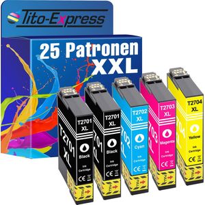 PlatinumSerie® 25 cartridges XXL alternatief voor Epson TE2701 - TE2704