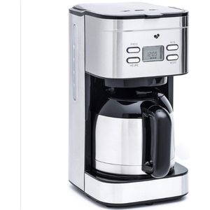 Koffiezetapparaat met Thermoskan - Koffiezet Met Programmeerbare Functie - Koffiezet Apparaat Voor 12 Koppen - Roestvrij Staal