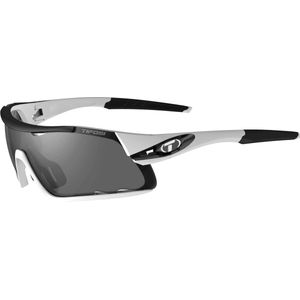 TIFOSI Davos Sportbril / Fietsbril - White-Black - Verwisselbare lenzen - Pasvorm M-L