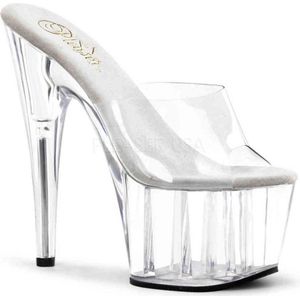 Pleaser - ADORE-701 Muiltjes - Paaldans schoenen - 35 Shoes - Transparant