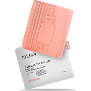 Ph Lab Collagen Night Zeep met Collageen- en zalm-DNA, Diepe Stevige Huid en Intensieve Hydratatie, Bio-Actieve Ingrediënten, Alle huidtypes 1 stuk van 50 gram