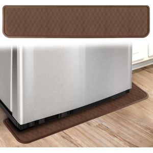 Green Glow - Siliconen lekbak 95x21,6cm voor koelkast en wasmachine/droger - Antislip beschermmat - Koelkastvloer - Bruin