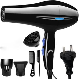 Föhn Met Diffuser - 2 Snelheden - 3 Warmtestanden - 800W - 3 Standen - 6 Opzetstukken