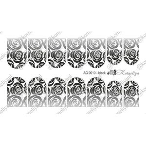 Korneliya Airbrush Waterdecal  AG 0010 Black