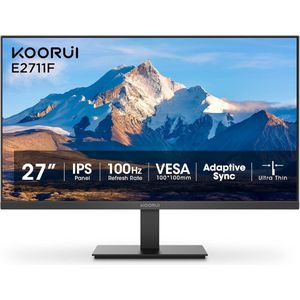 Koorui E2711F - Full HD IPS Monitor - 27 Inch - 100 Hz - 6ms