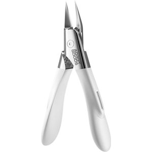 AdroitGoods Professionele RVS Precisie Nageltang – Innovatief 30° HawkBill Ontwerp voor Diepe Nagelverzorging - Nagelknipper - Wit