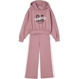 Set - Oudroze - Sportieve Sweater met Capuchon en Wijde Joggingbroek voor Meisjes