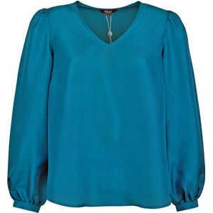 Princess goes Hollywood • zijden blouse in petrol • maat 36