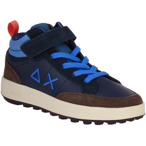 SUN68 Boy's Genius Mid Kid Navy Blue