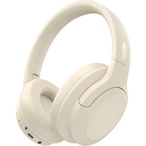 OOQE PRO HX9 - Koptelefoon | Koptelefoon Bluetooth | Koptelefoon Draadloos | Koptelefoon met Microfoon | Passive Noise Cancelling | ClearTone: Zuiver | Nieuwste Bluetooth 5.3 | Opvouwbaar | Ergonomisch | Energiezuinig: Lange Batterijduur | Beige