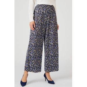 Damart - 7/8 gebreide plooibroek - Dames - Blauw - XL