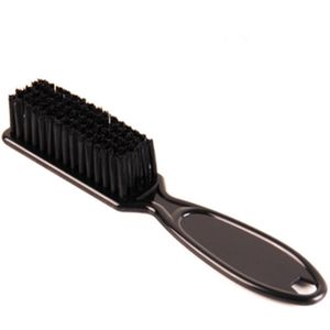 3-delige baardborstel met kunststof handvat en zachte nylon borstelharen - Zwart