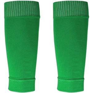 2 paar beenmouwen voor voetbalsokken, scheenbeschermermouwen om grip voetbalsokken te begeleiden, voetbalmouwsokken voor jongeren en volwassenen - Donkergroen