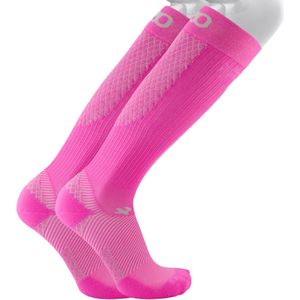 OS1st FS4+ fasciitis plantaris sport compressiesokken maat S (34-37) – roze – hielspoor – achillespeesontsteking – hielpijn – pijn aan de voetboog – naadloos