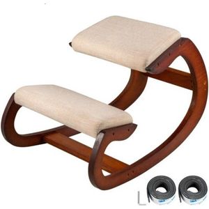 Velox Ergonomische Kniestoel - Schommelstoel - Berkenhout - Bentwood Craft - Bureaustoel - Nordic Design - Bruin