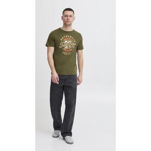 BLEND Shirt 'BHJACE'  blauw / kaki / gemengde kleuren