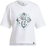 Five Ten - Cropped Graphic T-shirt - Wit - Korte Mouwen - Dames
