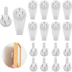 Fotohangers zonder boren - 80 stuks - Wit