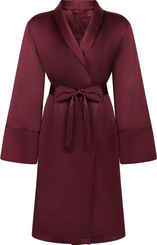 Hunkemöller - Badjas - Paars - Satin Fleece