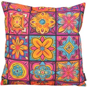 Sierkussen Kaya Mandala #3 | Outdoor / Buiten Collectie | 45 x 45 cm | Katoen/Polyester