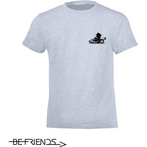 Be Friends T-Shirt - Mario - Kinderen - Licht blauw - Maat 2 jaar