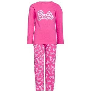 Barbie Kinderpyjama | Pyjama kinderen | Lange mouw | 100% Katoen | Maat 104/1110