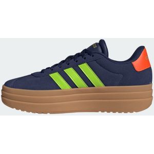 adidas - VL Court Bold - Tennisschoenen - Zwart - Leren Bovenwerk - Rubberen Loopzool