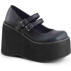 DemoniaCult - KERA-08 Plateau Sandaal - US 9 - 39 Shoes - Zwart