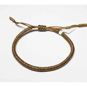 Wristin - Tibetaanse armband eenvoudig lichtbruin