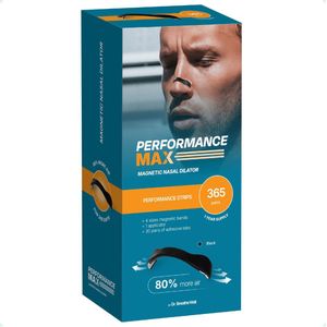 Performance Max - Magnetische Neusstrips - Zwart - 365 Paar - Anti Snurk Neusspreider