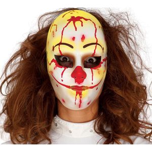 Fiestas Guirca Masker Killerclown Pvc Wit/rood One-size