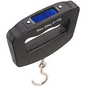 Draagbare Digitale Hangende Weegschaal 50kg met LCD Scherm voor Reis en Thuis