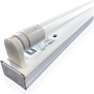 Aigostar - LED TL armatuur - 120cm wit aluminium - voor een enkel LED TL buis