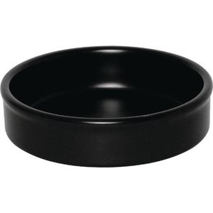 Olympia stapelbaar schaaltje mat zwart, 102x20mm (Box 6)
