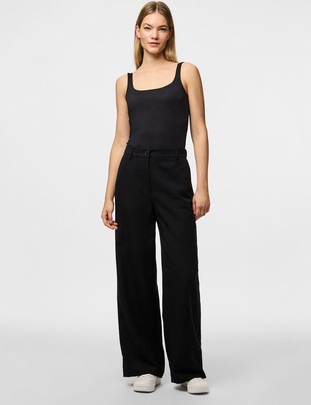 Pieces - PCecho - Bodystocking - Diepe Vierkante Hals - Seamless